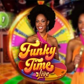 Funky Time online game logo by Evolution on wolfscasino.pt